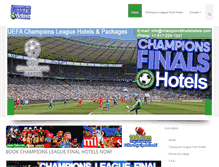 Tablet Screenshot of championsfinalshotels.com